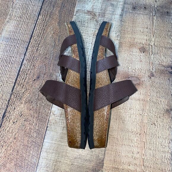 BIRKIS BIRKENSTOCK NEPAL BROWN CRISS CROSS SANDAL SIZE 6 - Picture 8 of 11